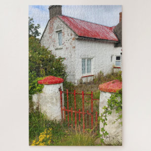 Quebra-cabeça Antiga Cabana Carne Wexford Irlanda. Quebra-cabe