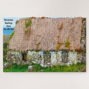 Quebra-cabeça Antiga Cabana Irlandesa Galway Irlanda. Quebra-cab