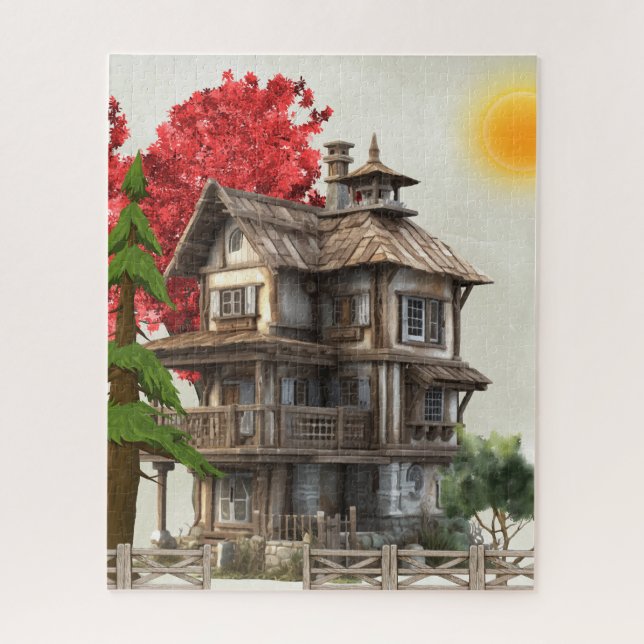 Quebra-cabeça Antiga Casa (Vertical)