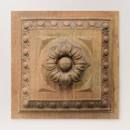 Quebra-cabeça Antiga placa floral italiana de terracotta, azulej