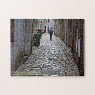 Quebra-cabeça Antiga Rua Cobblestone de Rovinj Croácia
