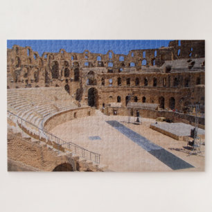 Quebra-cabeça Antigo El Jem Roman Amphitheater Ruins Tunísia