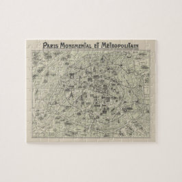 Quebra-cabeça Antigo Mapa De Paris