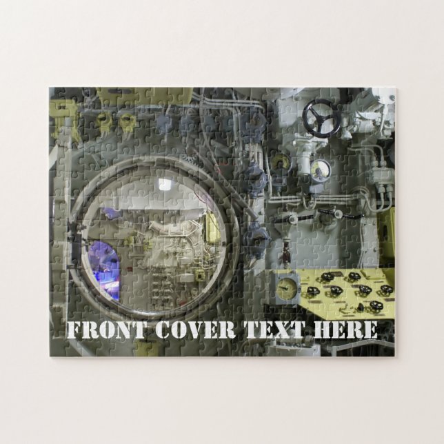 Quebra-cabeça antigo submarino retro (Horizontal)