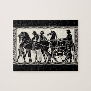 Quebra-cabeça Antigos homens e cavalos romanos