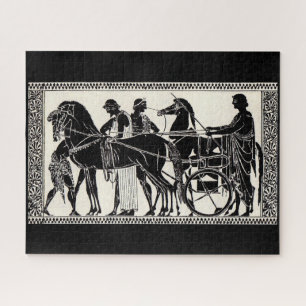 Quebra-cabeça Antigos homens e cavalos romanos