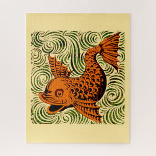 Quebra-cabeça Antiguidade de Peixe Azulejo Antigo