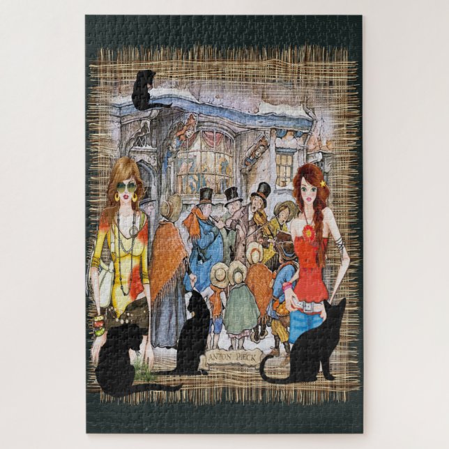 Quebra-cabeça Anton Pieck Carol Singers (Vertical)