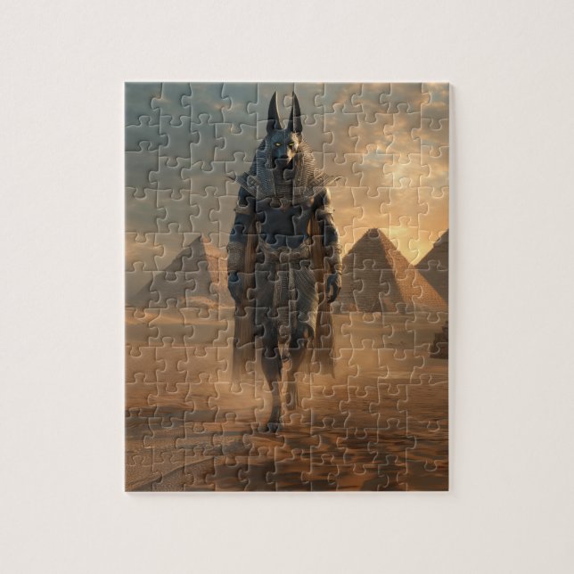Quebra-cabeça Anubis Puzzle – Egyptian Mythology Wall Art (Vertical)