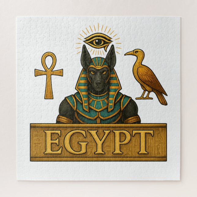 Quebra-cabeça Anubis & Thoth – Ancient Egyptian Symbols (Vertical)