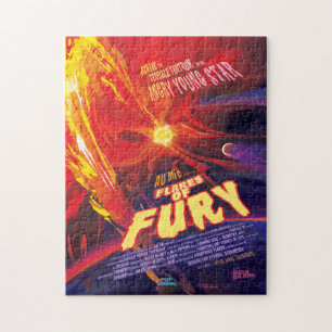 Quebra-cabeça Anúncio De Filme De Horror Sci-Fi, Explosões De Fu