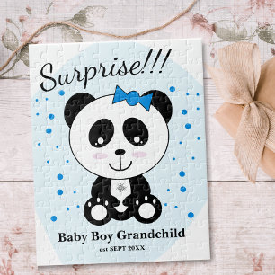 Quebra-cabeça Anúncio de Gravidez Baby Boy (Panda Azul)