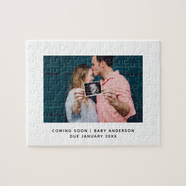 Quebra-cabeça Anúncio de Gravidez Único a caminho Foto (Horizontal)