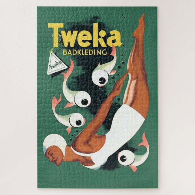 Quebra-cabeça Anúncio de maiô Tweka dos anos 1950 (Vertical)