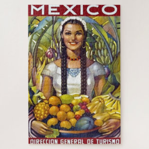 Quebra-cabeça Anúncio de Viagem de Turismo Vintage no México
