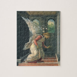 Quebra-cabeça Anúncio (detalhe do anjo) de Sandro Botticelli
