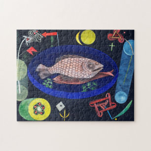 Quebra-cabeça Ao redor do peixe, Paul Klee