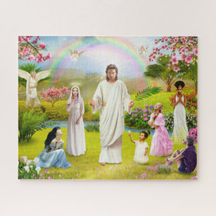 Quebra-cabeça Aparência de Deus Anjo da Bíblia de Jesus Cristo