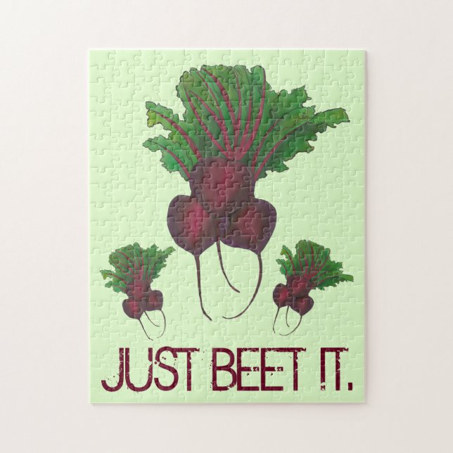 Quebra-cabeça Apenas Beterraba (Beat) É Engraçada Veggie Do Jard (Vertical)