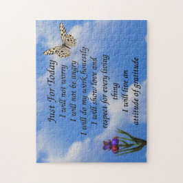 Quebra-cabeça Apenas Para Hoje Flor De Borboleta Inspiradora