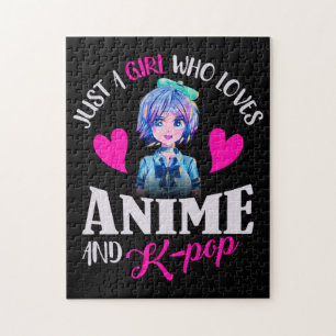 Quebra-cabeça Apenas uma garota que ama anime e Pop