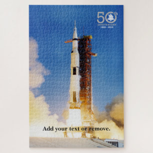 Quebra-cabeça Apollo 11 Moon Mission Saturn V, 50. º Aniversár