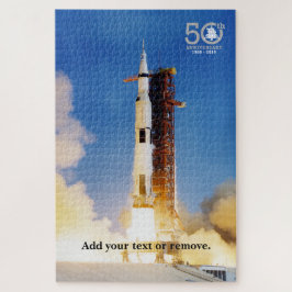 Quebra-cabeça Apollo 11 Moon Mission Saturn V, 50. º Aniversário