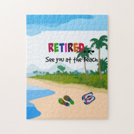 Quebra-cabeça Aposentado... até a praia!