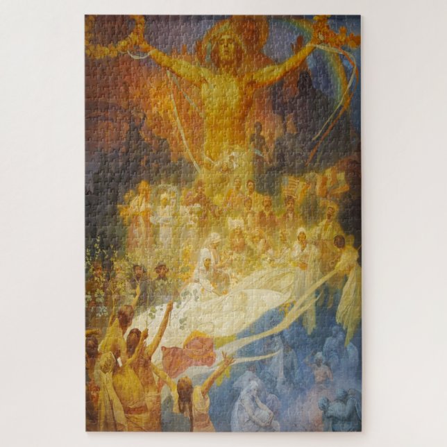 Quebra-cabeça Apoteose dos Eslavos - Alphonse Mucha (Vertical)