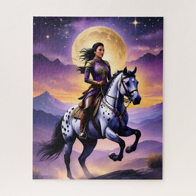 Quebra-cabeça Appaloosa Horse Watercolor Lepard (Vertical)