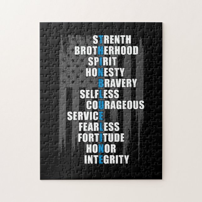 Quebra-cabeça Apreciação da Polícia de Sinalizador de polícia (Vertical)