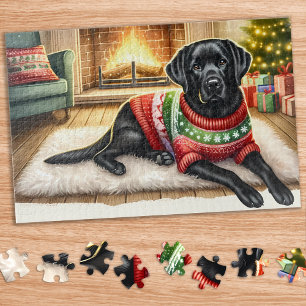 Quebra-cabeça Aprecie as Coisas Pequenas - Labrador Negro