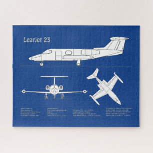 Quebra-cabeça Aprenda 23 - Planos de desenho de projeto de avião