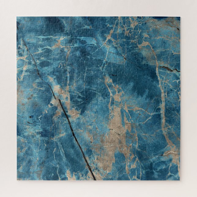 Quebra-cabeça Aqua Onyx Marble: Design de alta resolução. (Vertical)