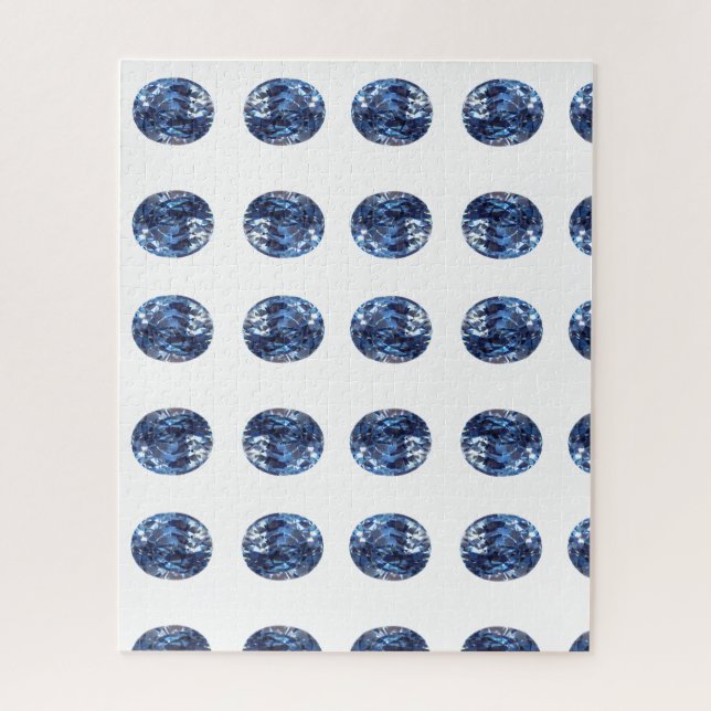 Quebra-cabeça Aquamarine Gemstone Sky Blue (Vertical)