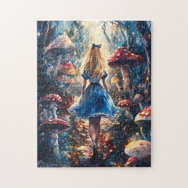 Quebra-cabeça Aquarela Alice no País das Maravilhas (Vertical)