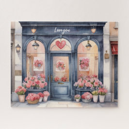 Quebra-cabeça Aquarela Compro Velho da Flor Urbana