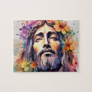 Quebra-cabeça Aquarela Jesus
