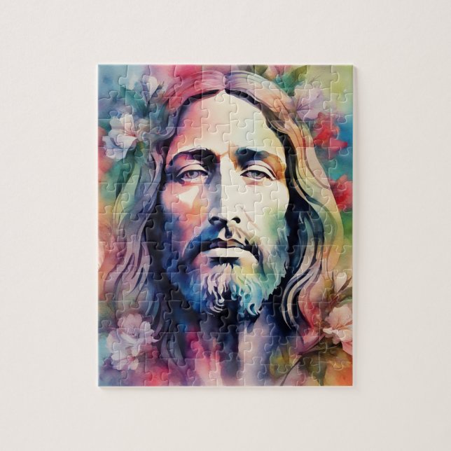 Quebra-cabeça Aquarela Jesus (Vertical)
