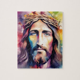 Quebra-cabeça Aquarela Jesus