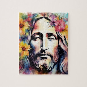 Quebra-cabeça Aquarela Jesus