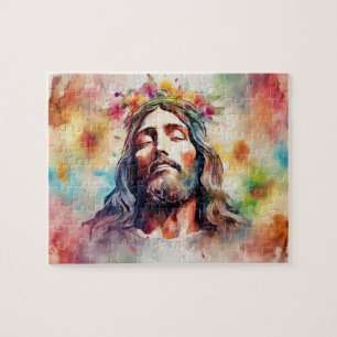 Quebra-cabeça Aquarela Jesus