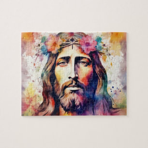 Quebra-cabeça Aquarela Jesus