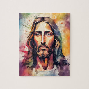 Quebra-cabeça Aquarela Jesus