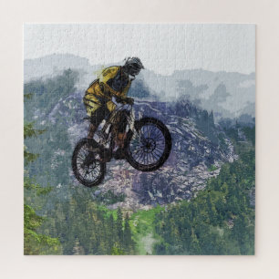 Quebra-cabeça Ar de Montanha - Cavaleiro BMX 