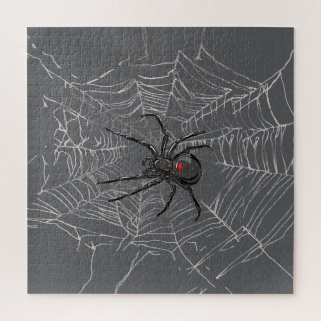 Quebra-cabeça Aranha-Viúva Negra E Arte De Desenho-Da-Aranha (Vertical)