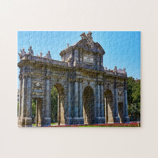 Quebra-cabeça Arco de Triunfo de Madrid. (Horizontal)