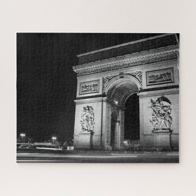 Quebra-cabeça Arco do Triunfo na noite em Paris (Horizontal)