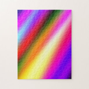 Quebra-cabeça Arco-íris abstrato pastel cor-de-rosa-azul ombre
