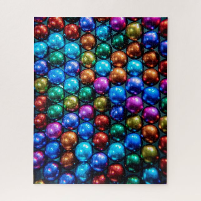 Quebra-cabeça Arco-íris cola círculos geométricos desafiadores (Vertical)